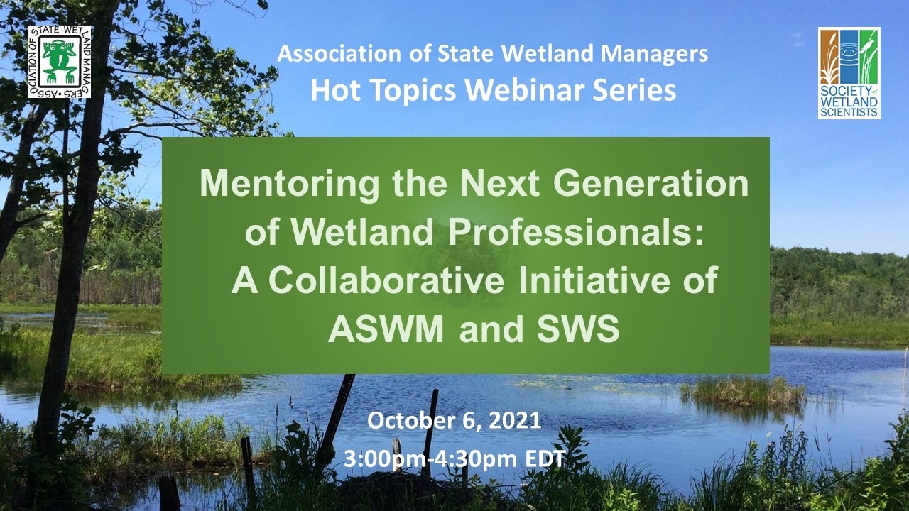 Part 1: Introductions: Marla Stelk, Association of State Wetland Managers 