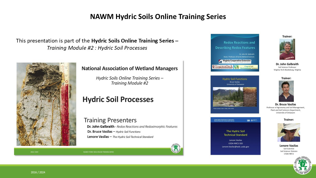 Module 02: Hydric Soil Processes