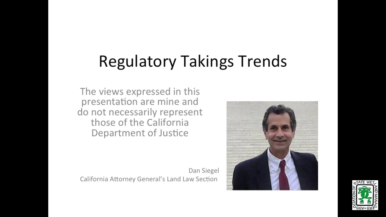 Part 5: Presenter:  Dan Siegel, Attorney General's Office, California