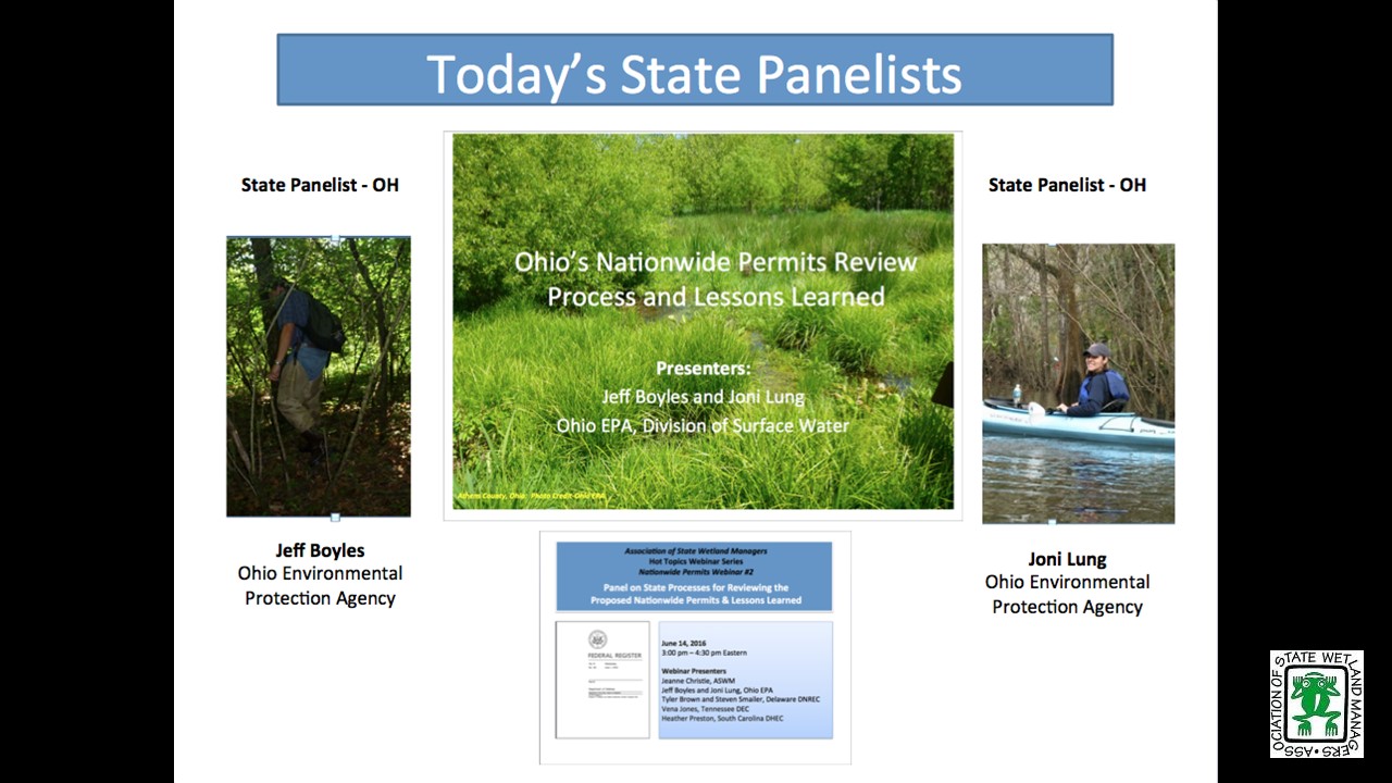 Part 2: Presenters: Jeff Boyles and Joni Lung, Ohio Environmental Protection Agency 