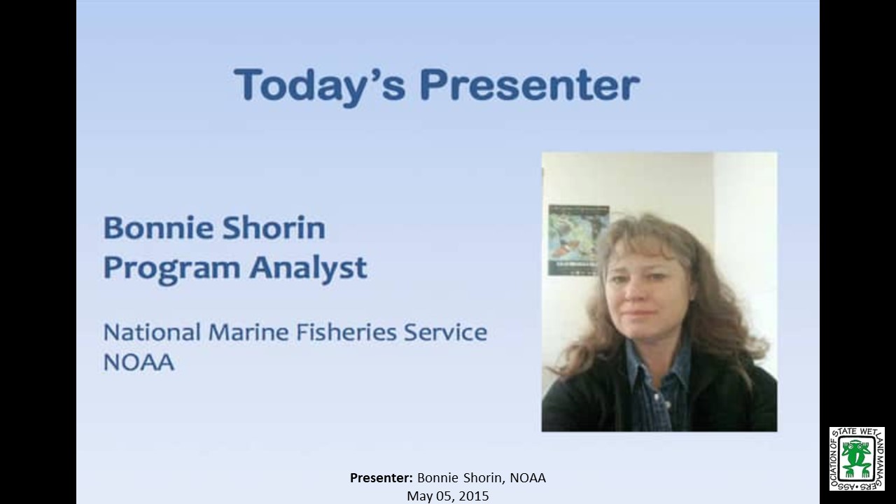 Part 2: Presenter: Bonnie Shorin, NOAA